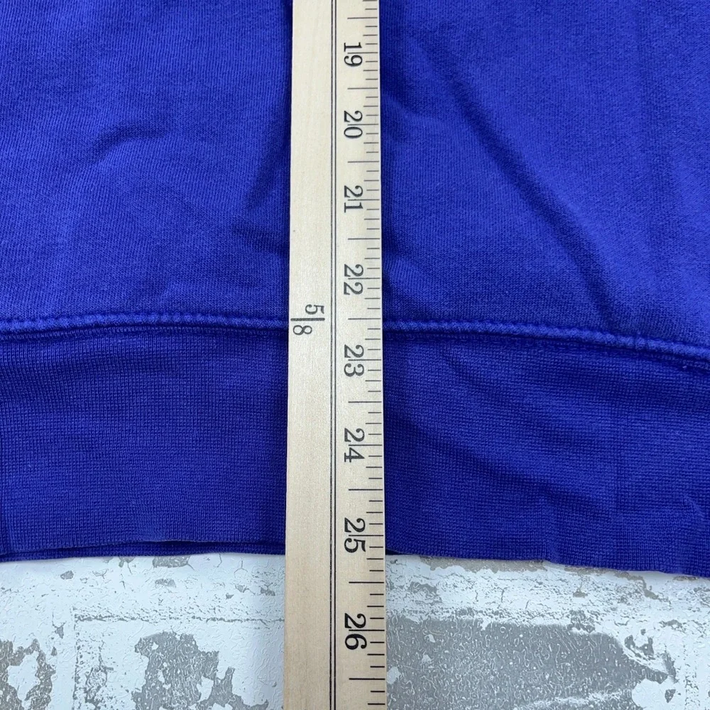North‎ Face Sweatshirt Men Medium Purple Gray Hoodie Sweater Spell Out Hiking *